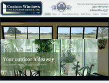 Tablet Screenshot of customwindowsrus.com